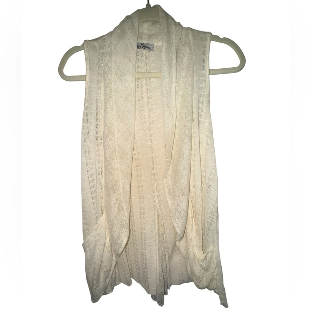 Cream lace Women's kimono